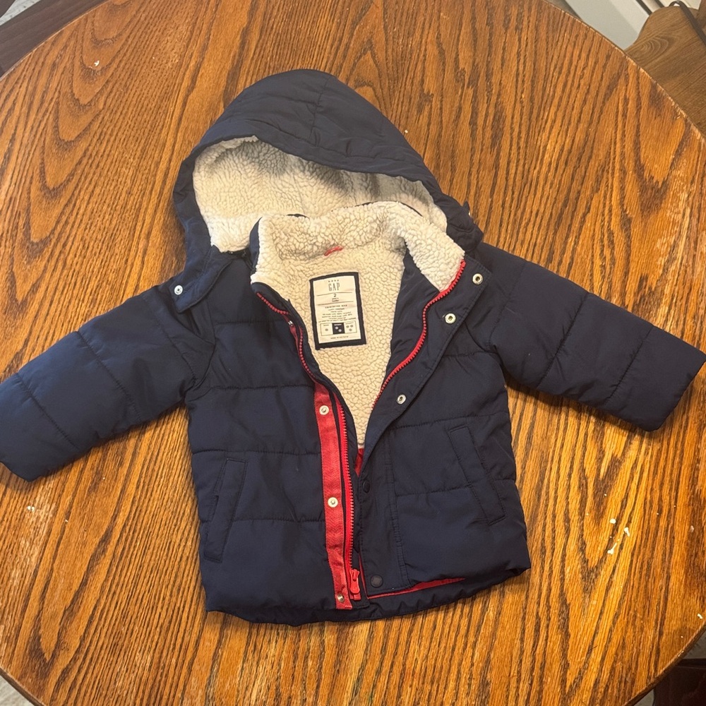 GAP Navy Jacket with Red Trim 2T